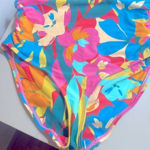 Anne Cole floral print high wasted bottoms